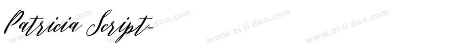 Patricia Script字体转换